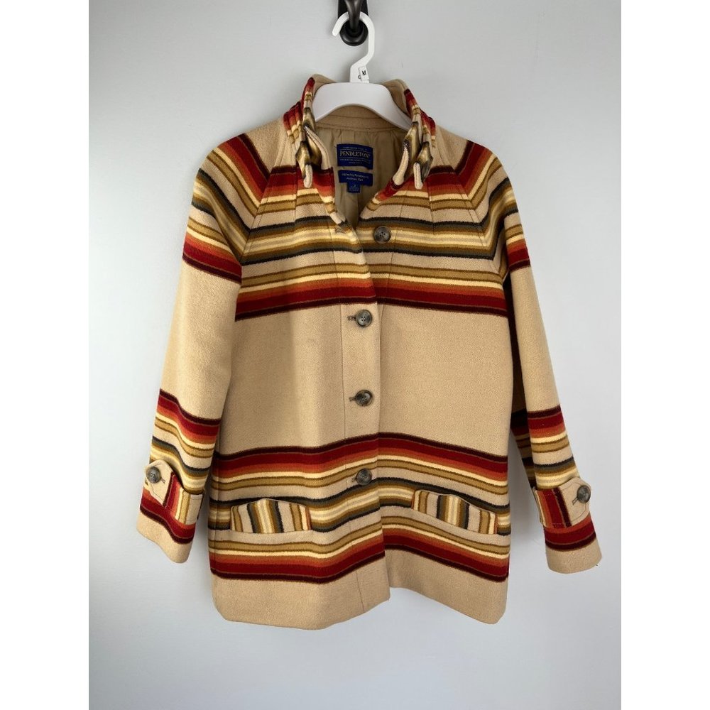 Rare Pendleton Striped Wool Coat 1929 Archive Inspired Pendleton Toboggan Jacket